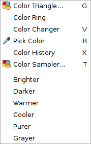 Color menu